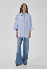 My Essential Wardrobe Vilda Sunna Boxy Shirt Cashmere Blue