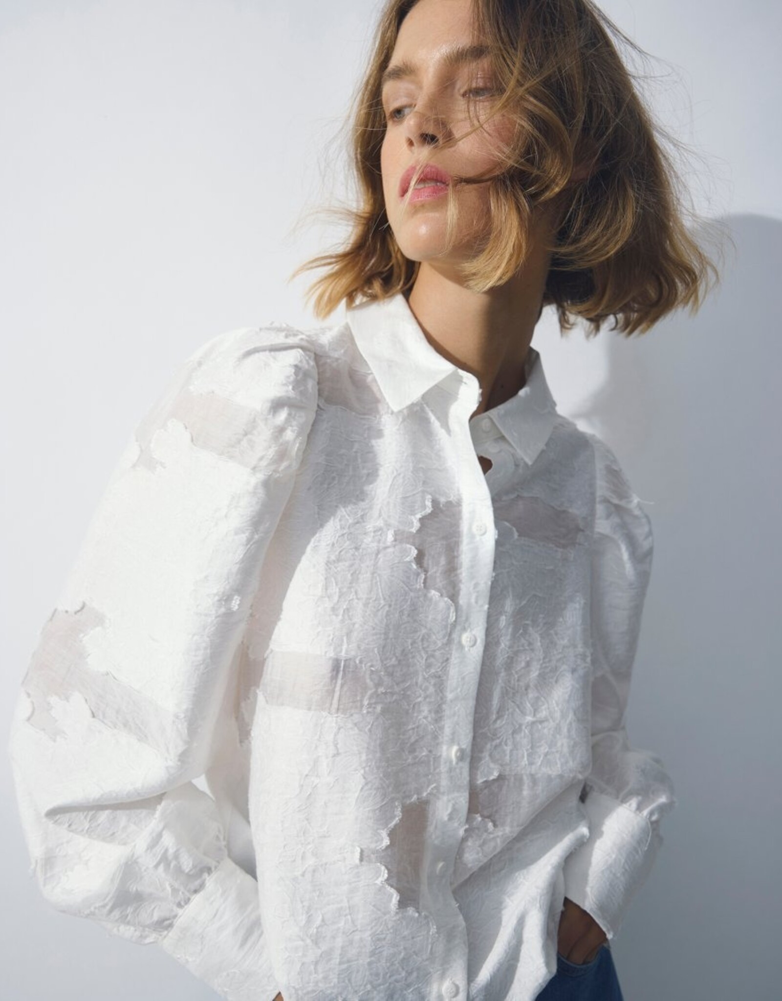 Moss Copenhagen Orkidea Shirt Egret