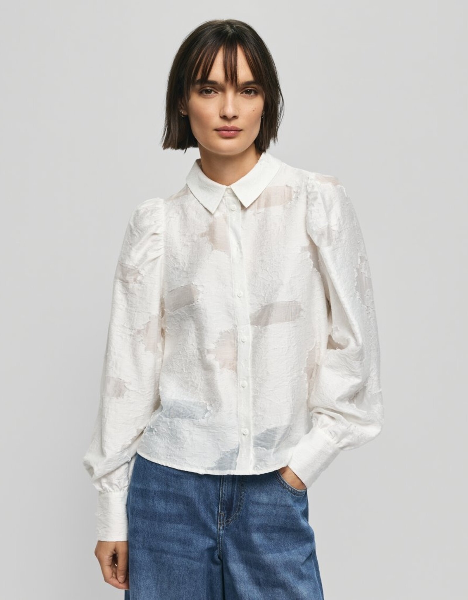 Moss Copenhagen Orkidea Shirt Egret