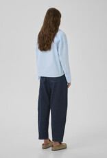 My Essential Wardrobe Sunna Boxy Short Shirt Cashmere Blue