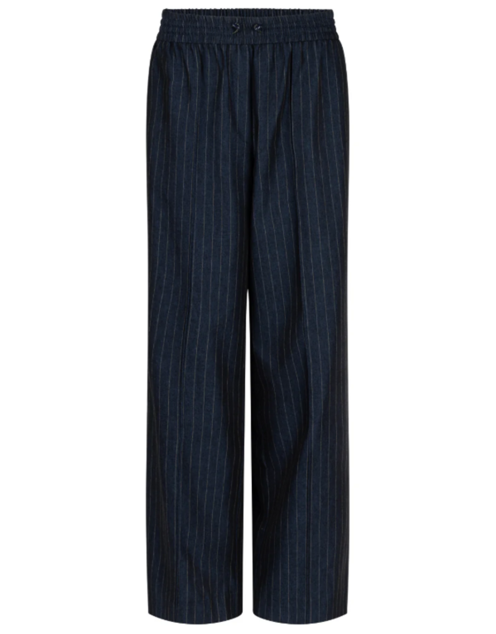 Aaiko Esila Pinstripe Trousers Night Blue