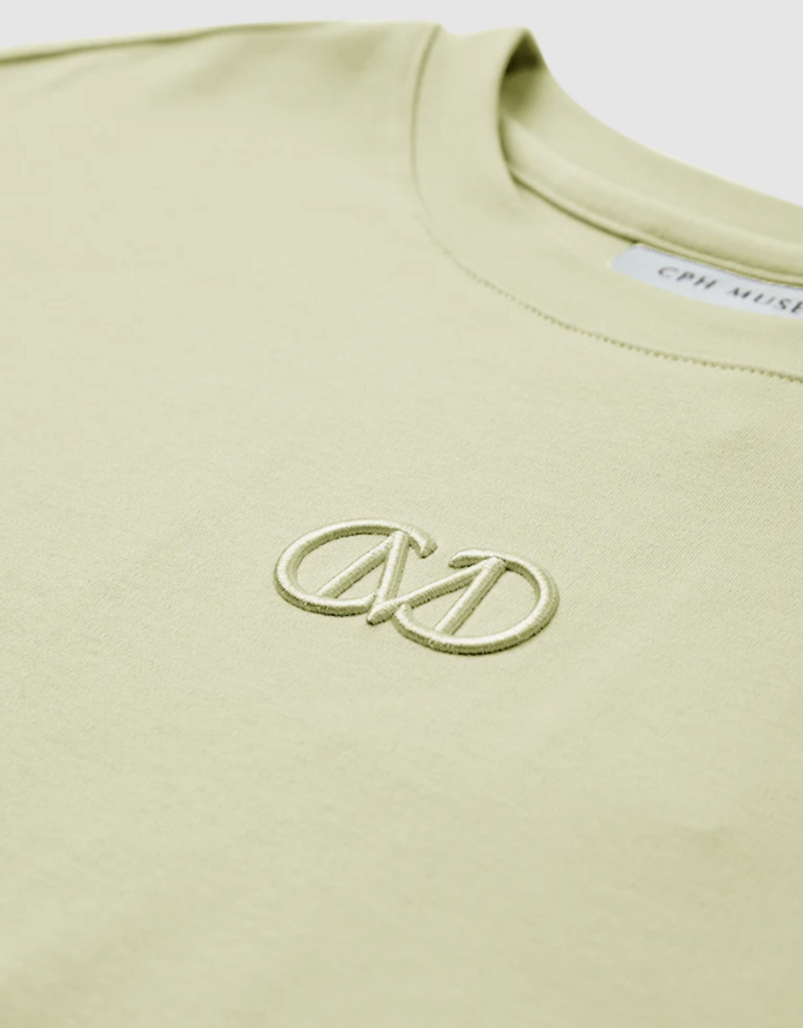 Cph Muse 205784 Muse Logo Embriodery Tee Green Essence