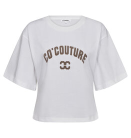 Co'Couture Zenga Tee O-Neck White Walnut