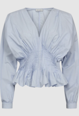 Cph Muse 207362 Poplin Jacquard Blouse Heather