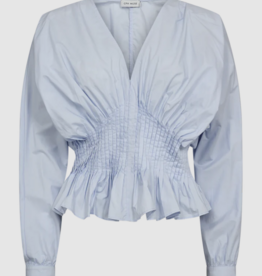 Cph Muse 207362 Poplin Jacquard Blouse Heather