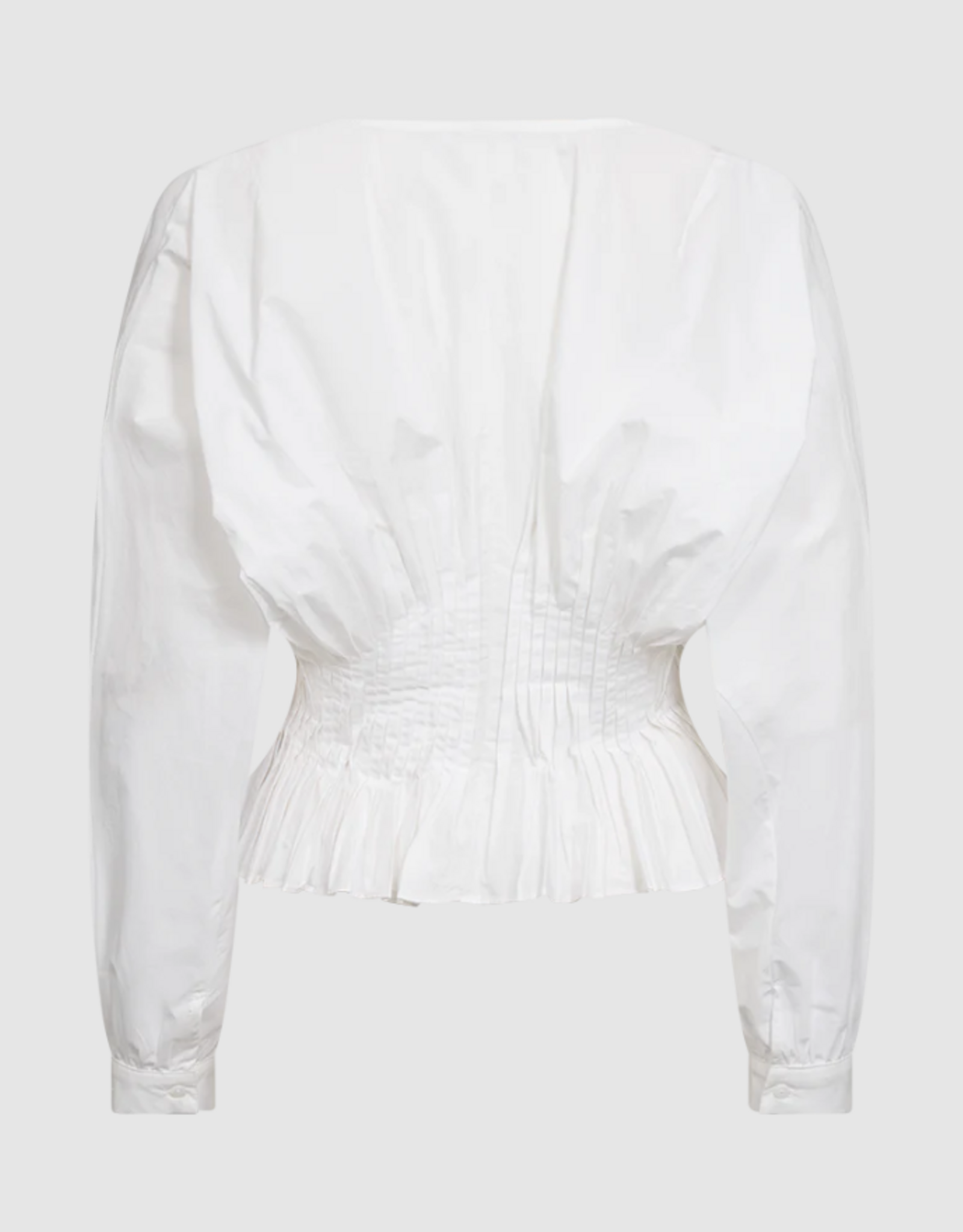 Cph Muse 207362 Poplin Jacquard Blouse Bright White