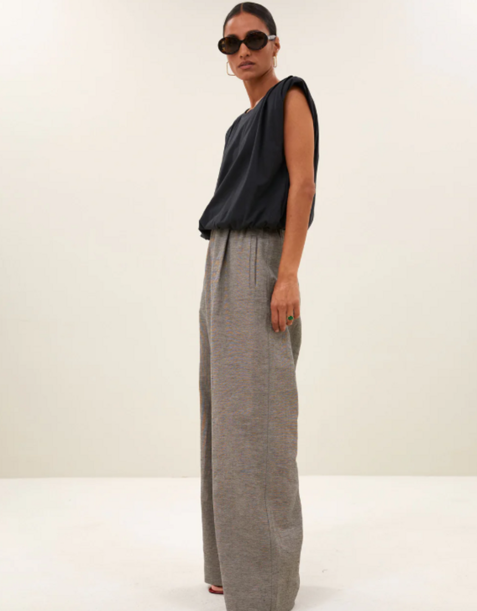 By Bar Benji Melange Pants Charcoal Melange