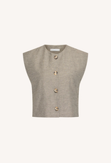 By Bar Nori Melange Gilet Charcoal Melee
