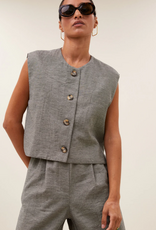 By Bar Nori Melange Gilet Charcoal Melee