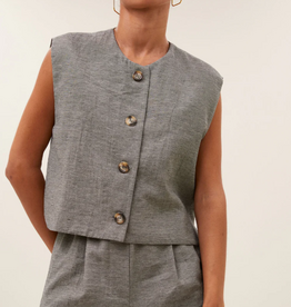 By Bar Nori Melange Gilet Charcoal Melee