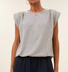 By Bar Nilou Small Stripe Top Admiral Blue