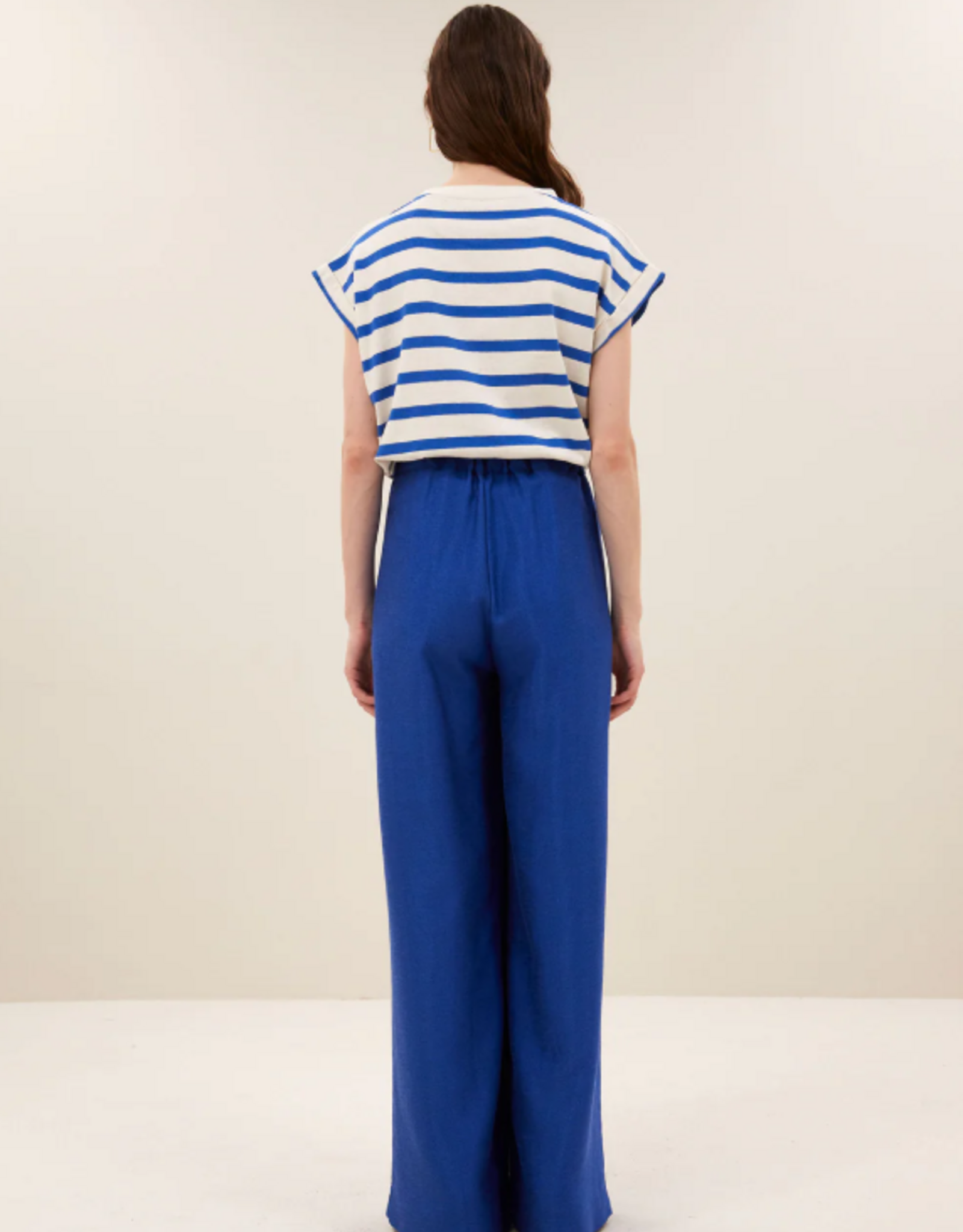 By Bar Tobi Stripe Top Azul Blue