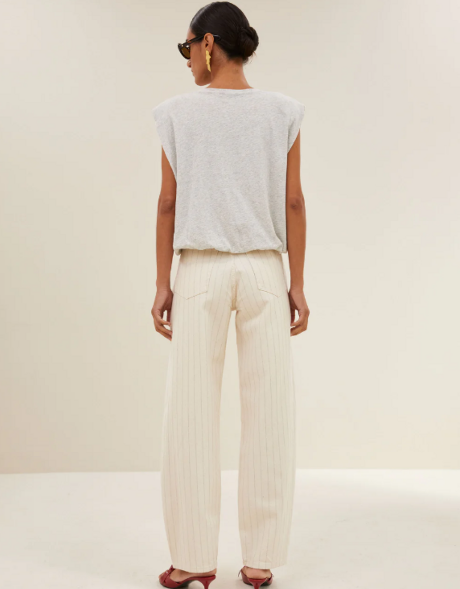 By Bar Lew Silver Stripe Pants