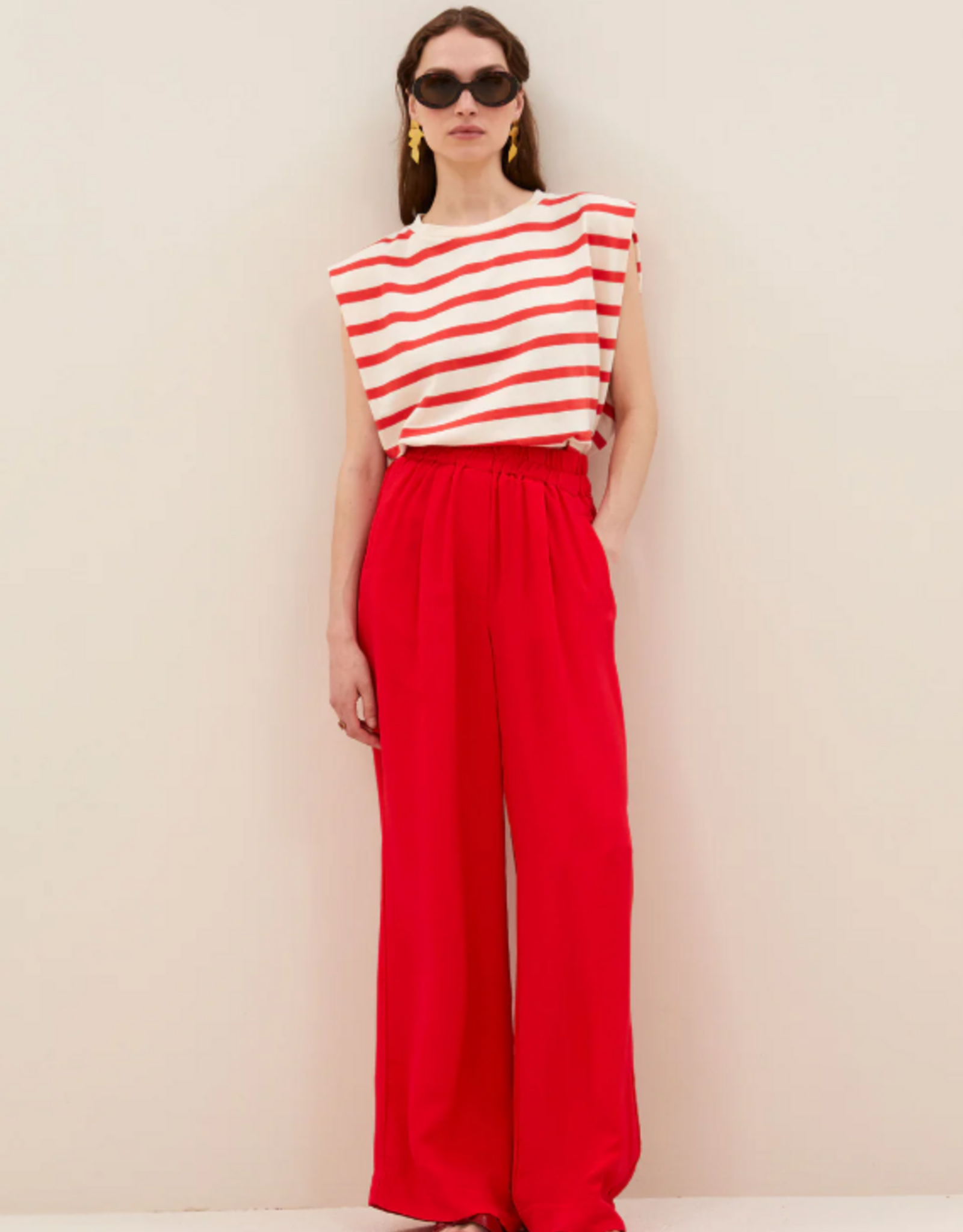 By Bar Benji Satin Stripe Pants Lollipop
