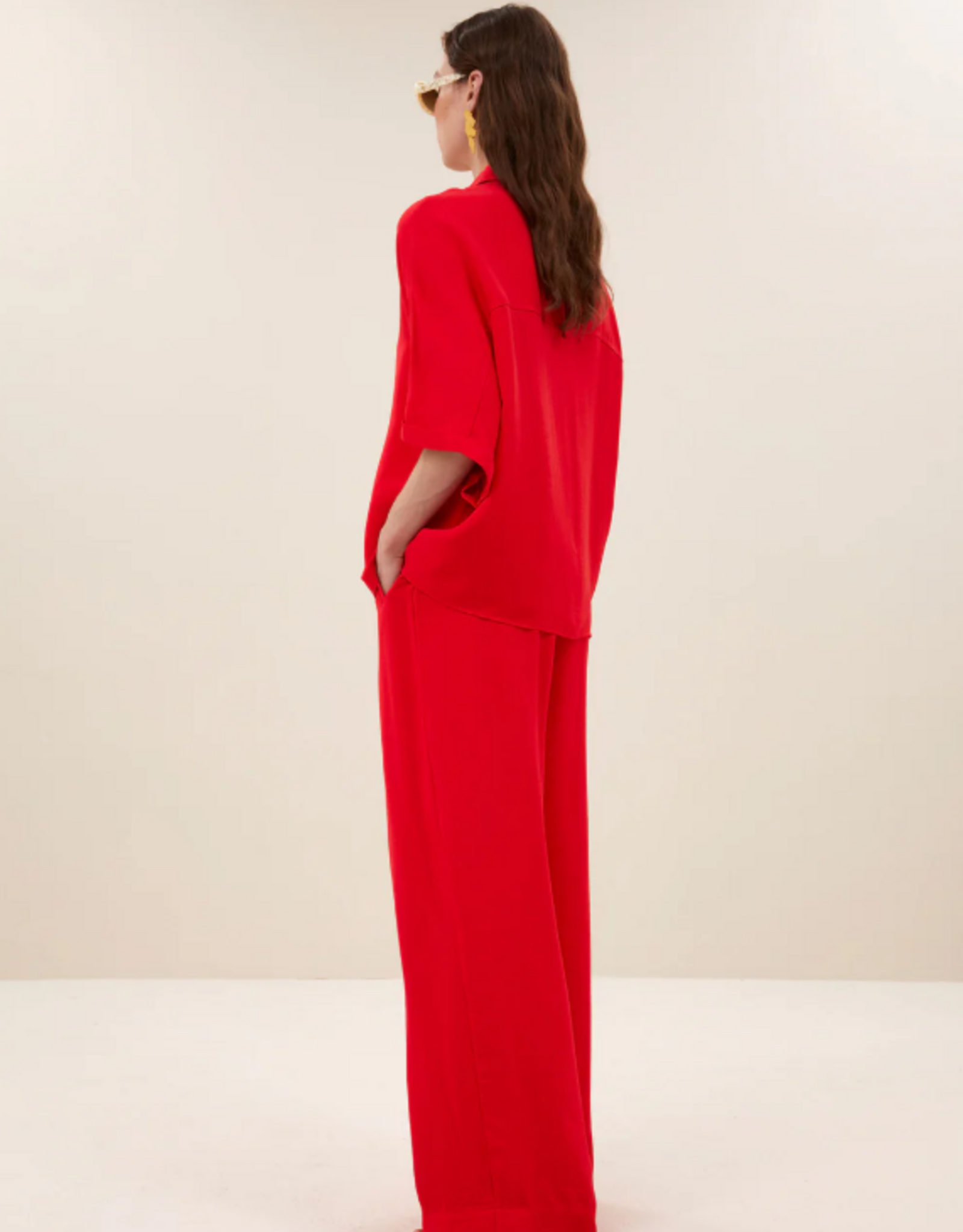 By Bar Sunny Satin Stripe Blouse Lollipop