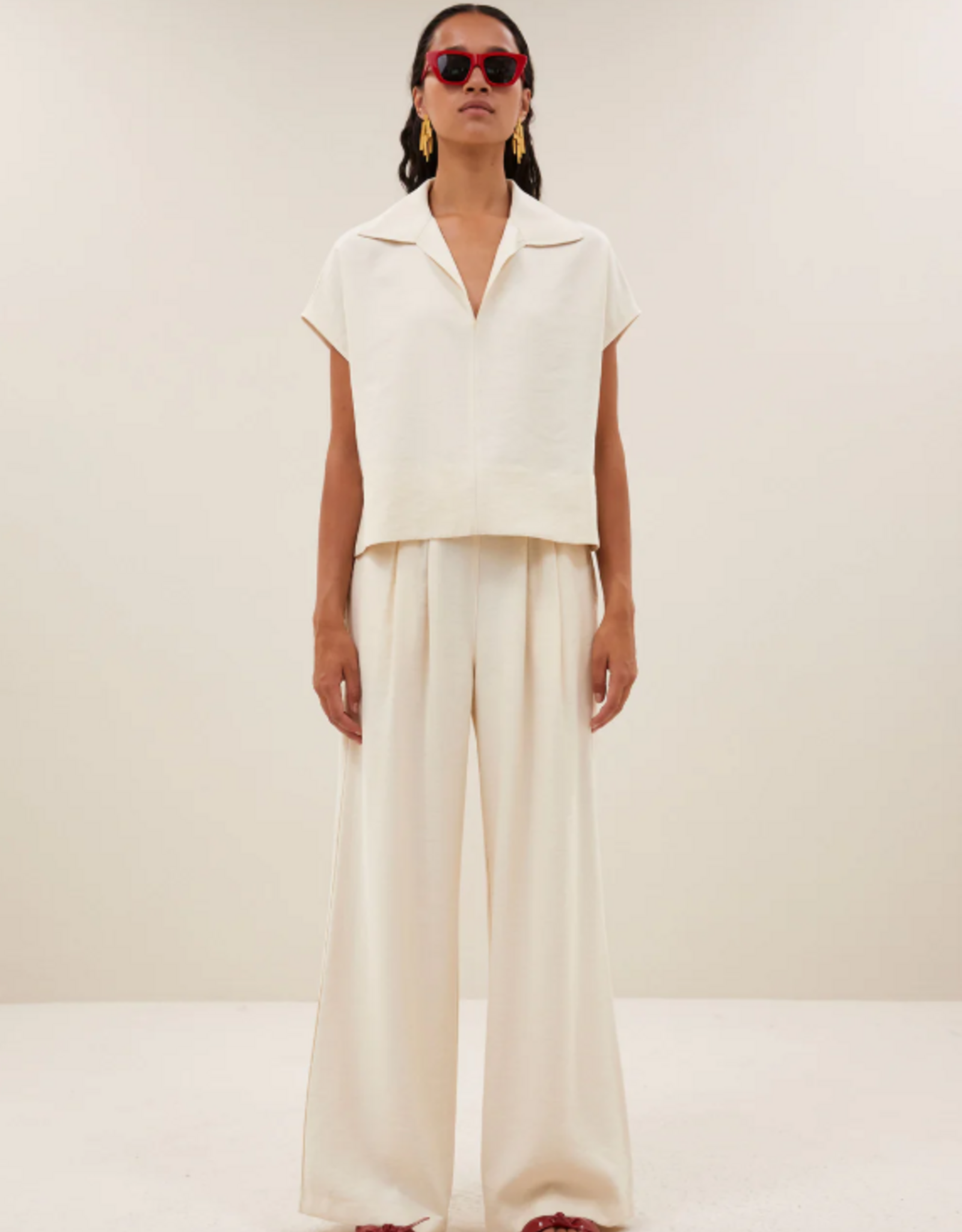 By Bar Zia Blouse Cream