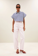 By Bar Pixie Blue Stripe Blouse Dark Blue