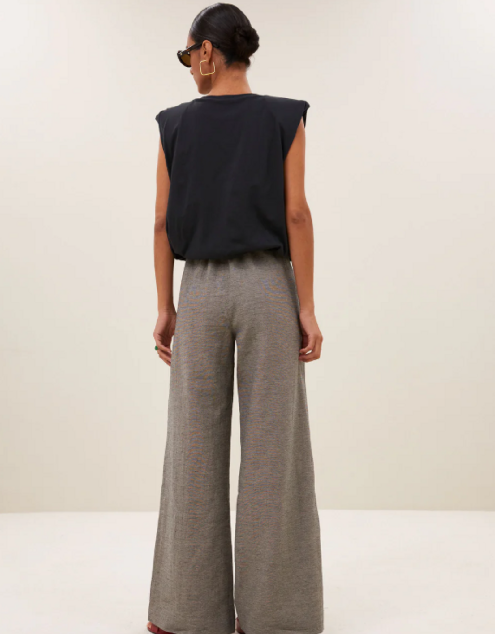 By Bar Nilou Jersey Top Jet Black