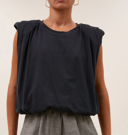 By Bar Nilou Jersey Top Jet Black