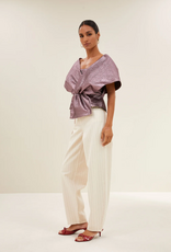 By Bar Simone Metallic Top Dusty Lilac