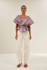 By Bar Simone Metallic Top Dusty Lilac