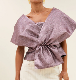 By Bar Simone Metallic Top Dusty Lilac