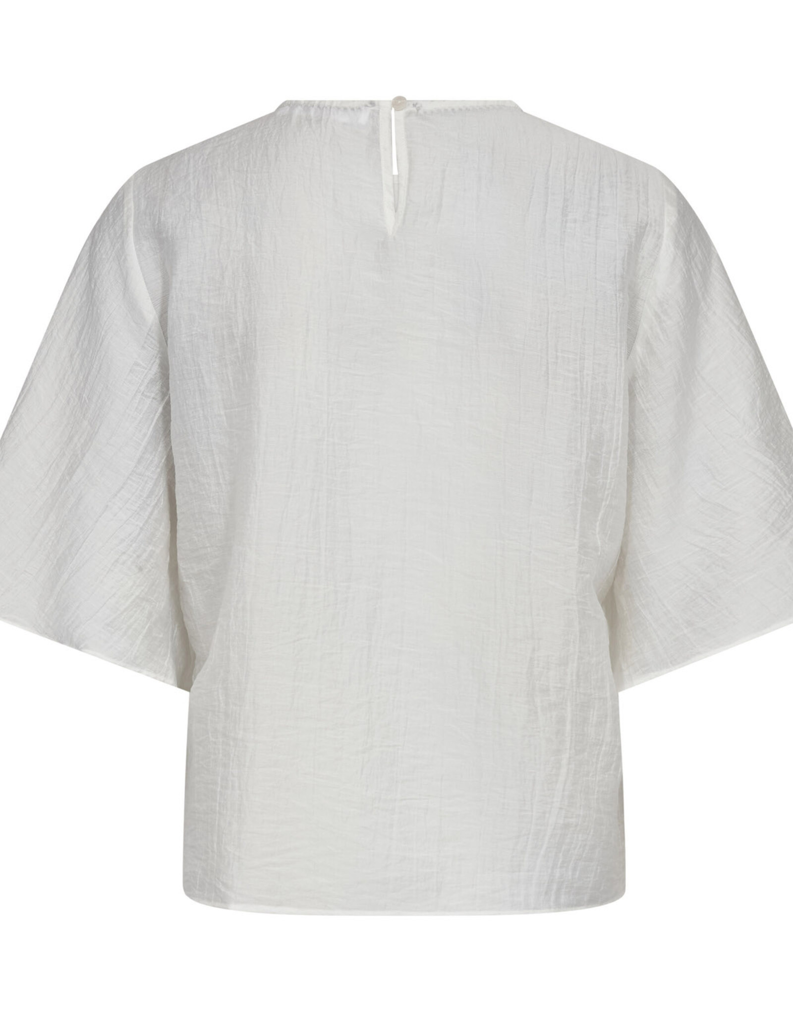 Co'Couture Conny Drape SS Blouse White