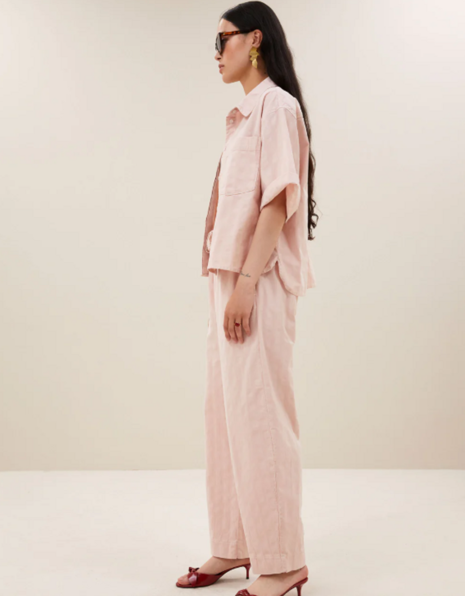 By Bar Jack Balloon Pants Old Pink