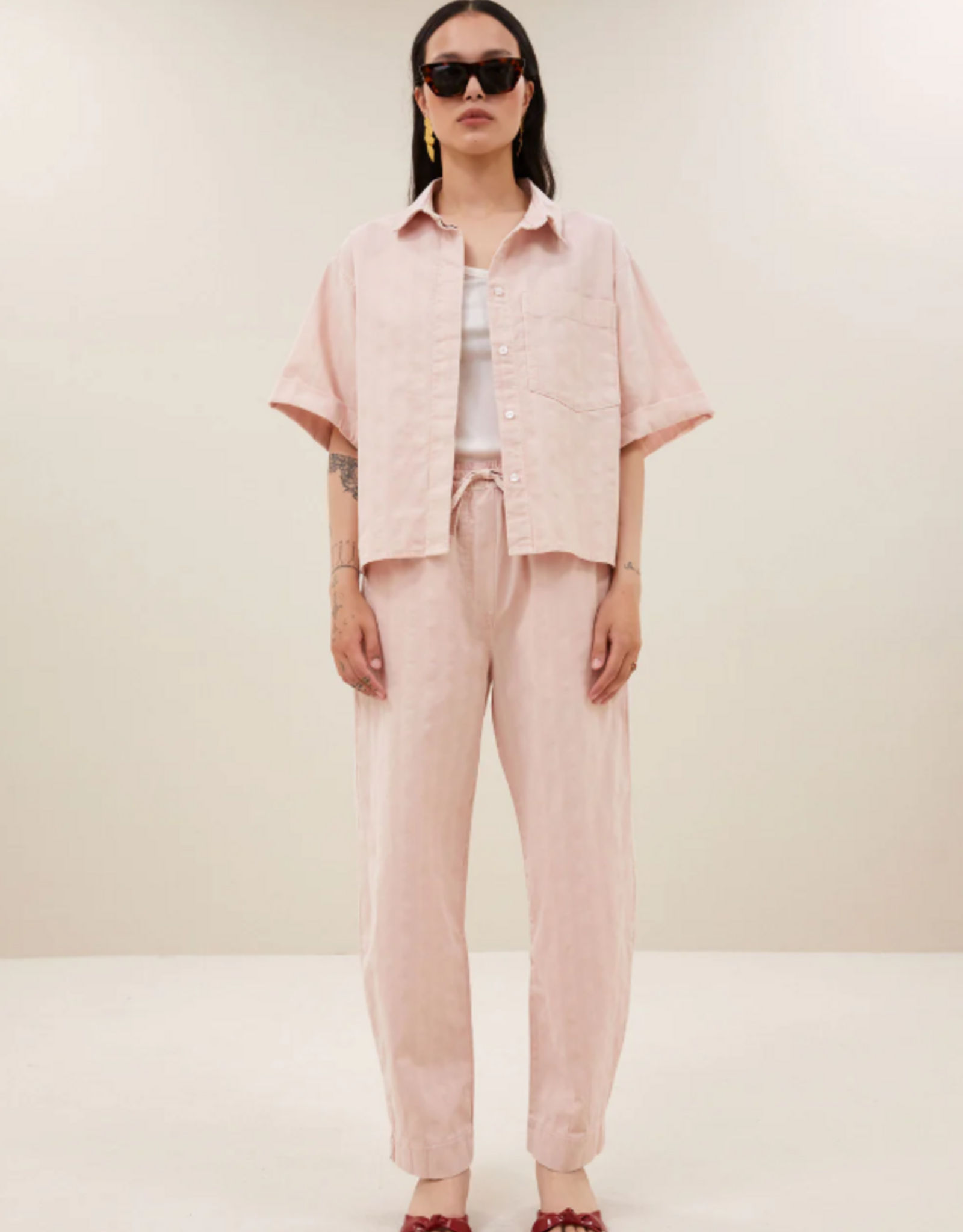 By Bar Jack Balloon Pants Old Pink