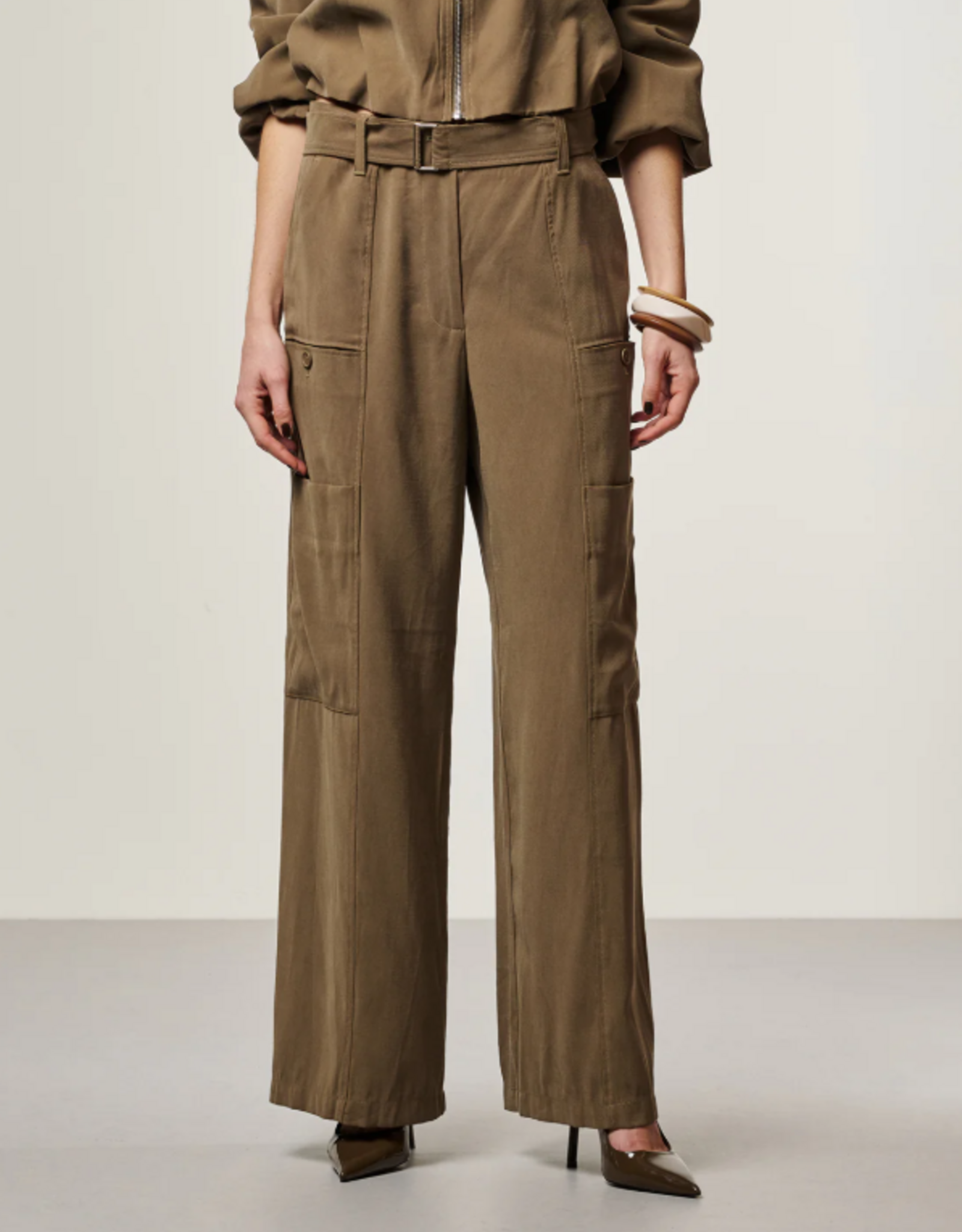 Aaiko River Trousers Bronze Green