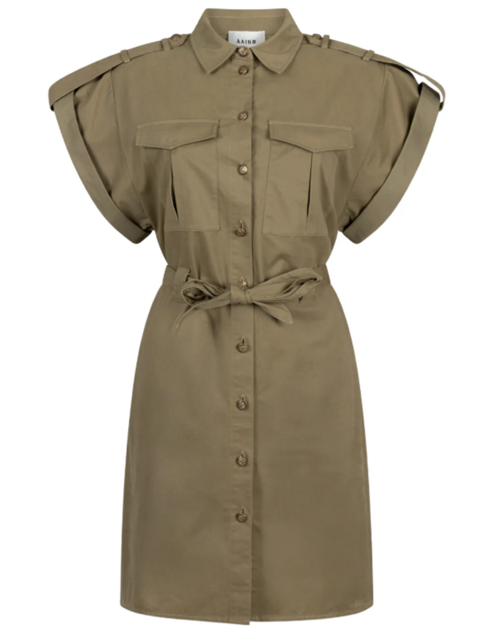 Aaiko Joyce Dress Light Khaki