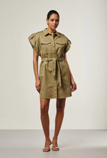 Aaiko Joyce Dress Light Khaki