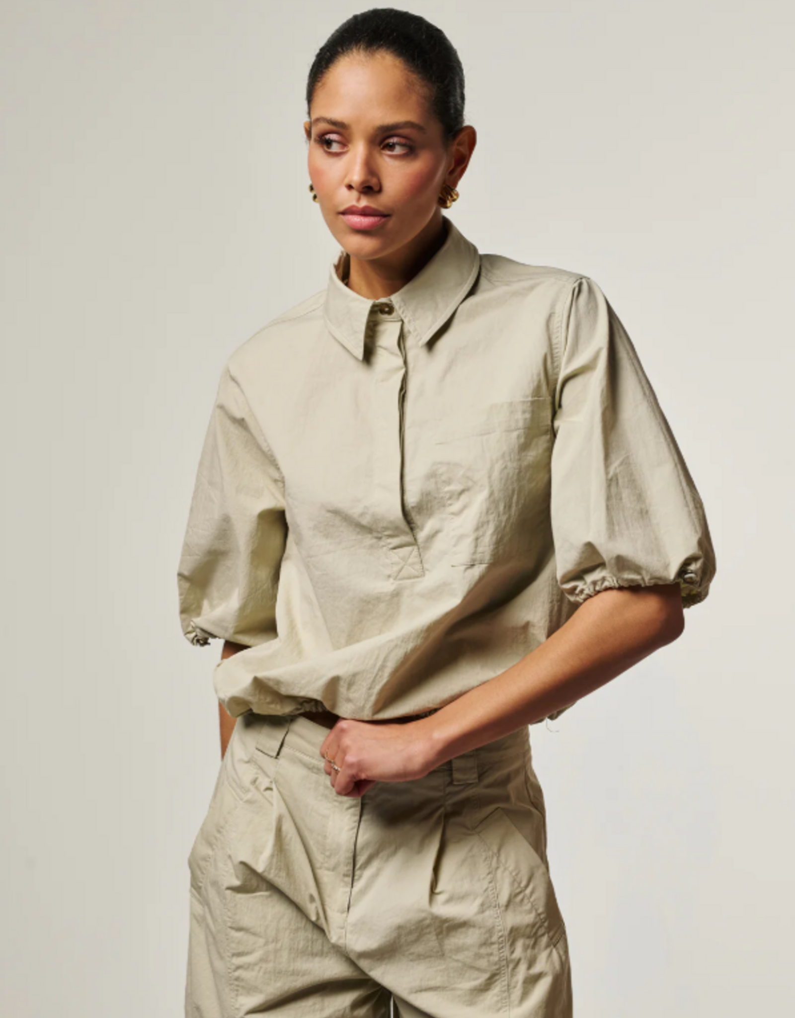 Aaiko Lydia Top Chalk