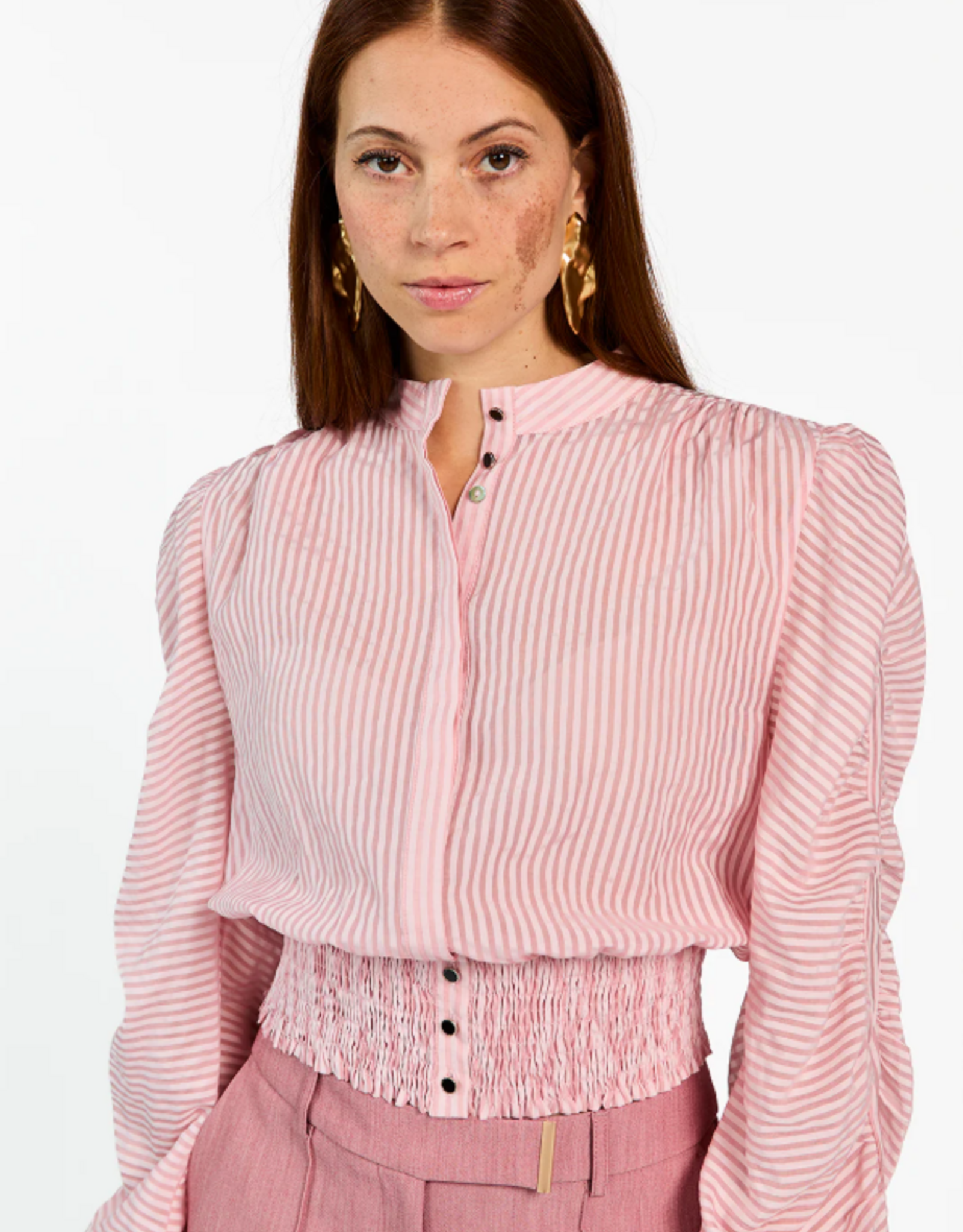 Aaiko Beaudine Blouse Pomegranate