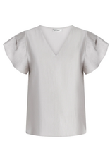 Aaiko Minny Shimmery Top Silver