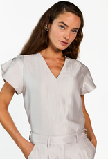 Aaiko Minny Shimmery Top Silver