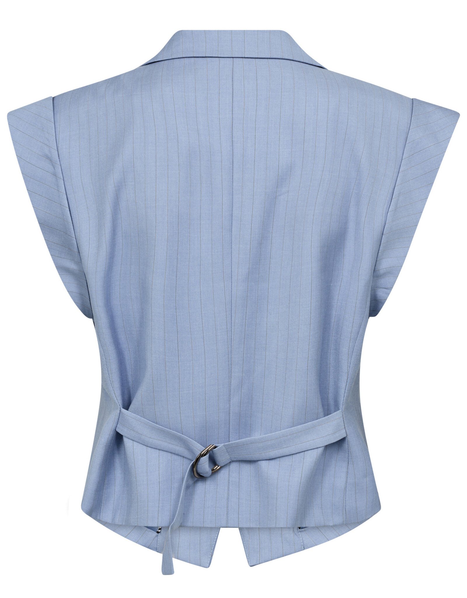 Co'Couture Kiana Pin Vest Pale Blue