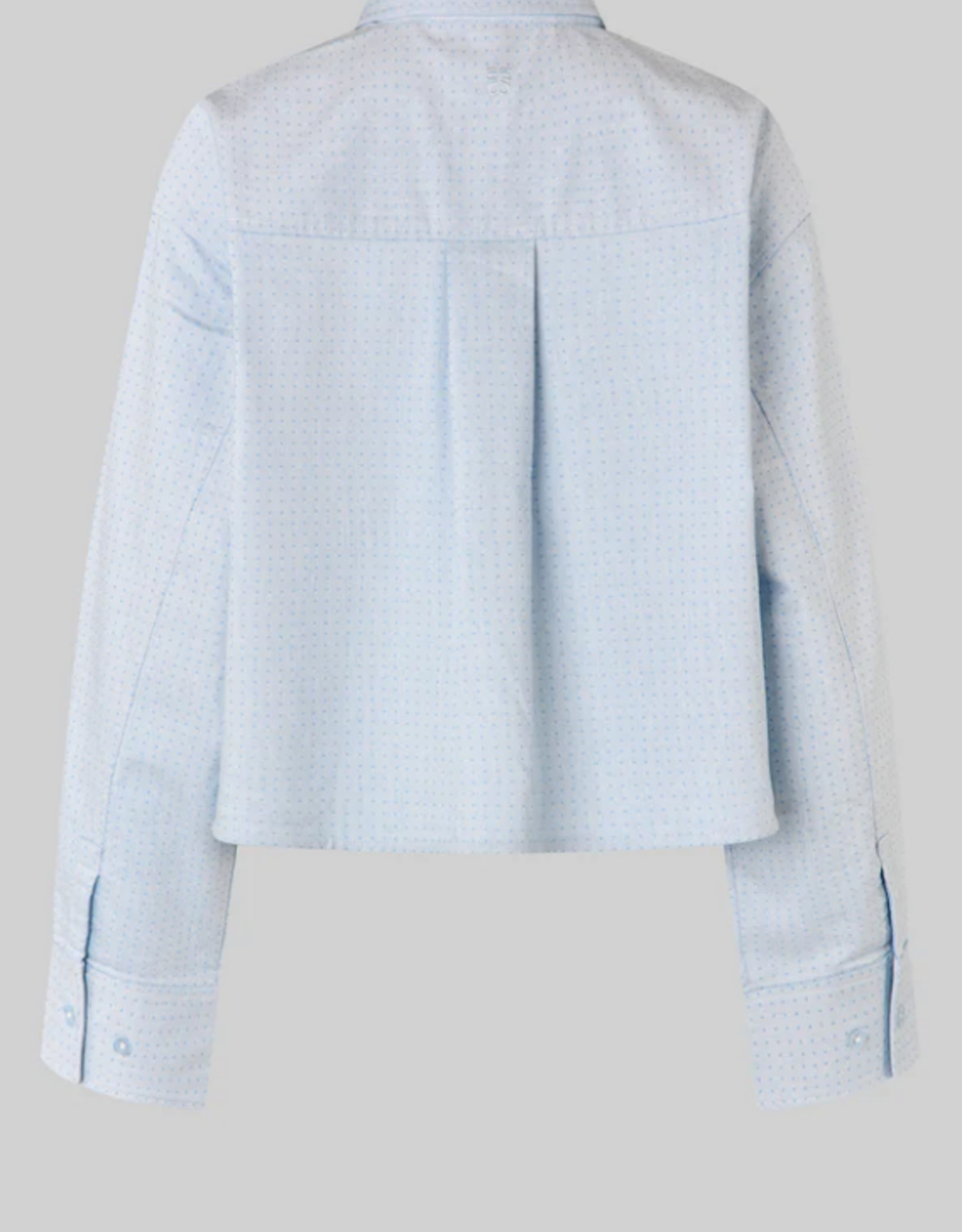 Second Female Joza Cropped Shirt Light Blue Denim