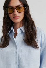 Second Female Joza Cropped Shirt Light Blue Denim