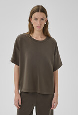 My Essential Wardrobe Helle EMB Boxy Tee Major Brown