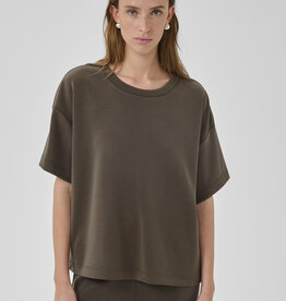 My Essential Wardrobe Helle EMB Boxy Tee Major Brown
