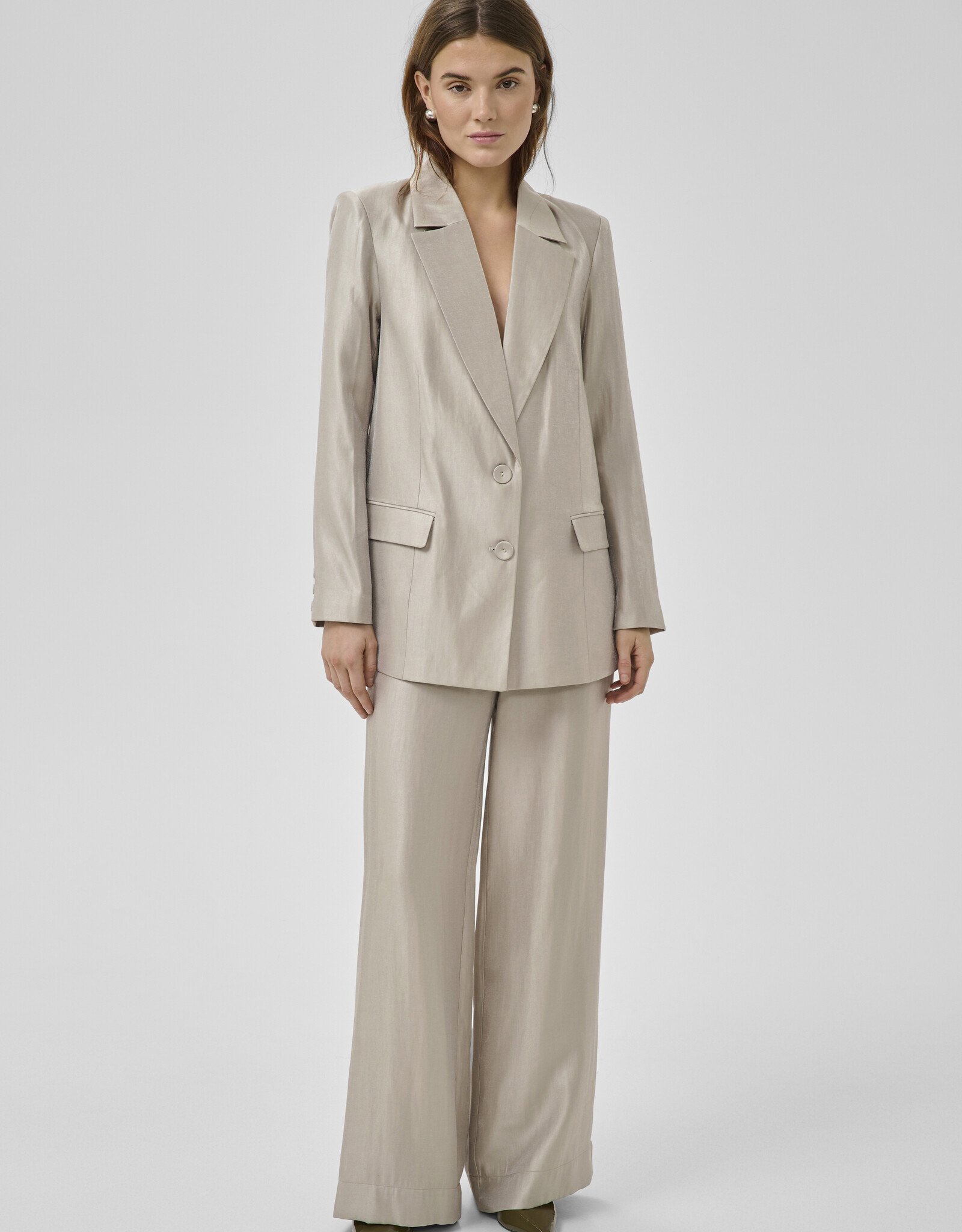 My Essential Wardrobe Shine Blazer Moonstruck