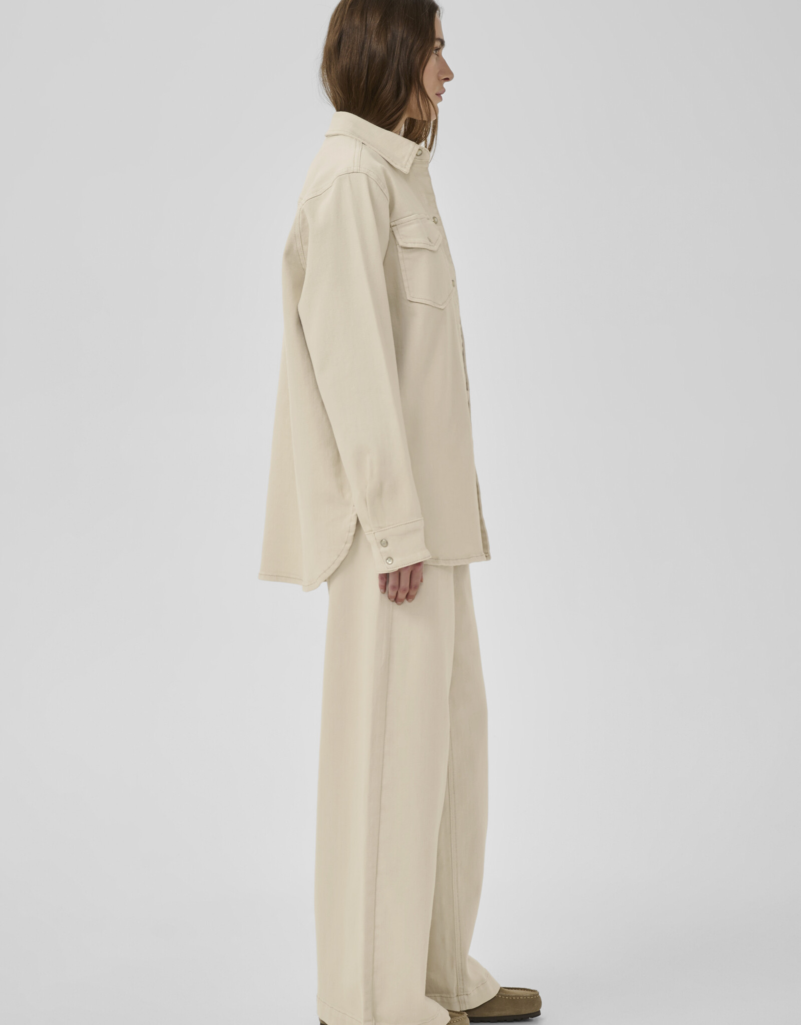 My Essential Wardrobe Dango 157 High X-Wide Oatmeal L34