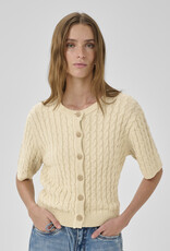 My Essential Wardrobe Diva Knit Cardigan Brown Rice