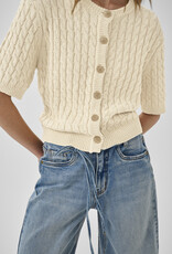 My Essential Wardrobe Diva Knit Cardigan Brown Rice