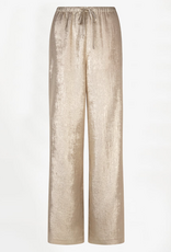 Dante 6 Ido Metallic Effect Pants Porcelain Beige