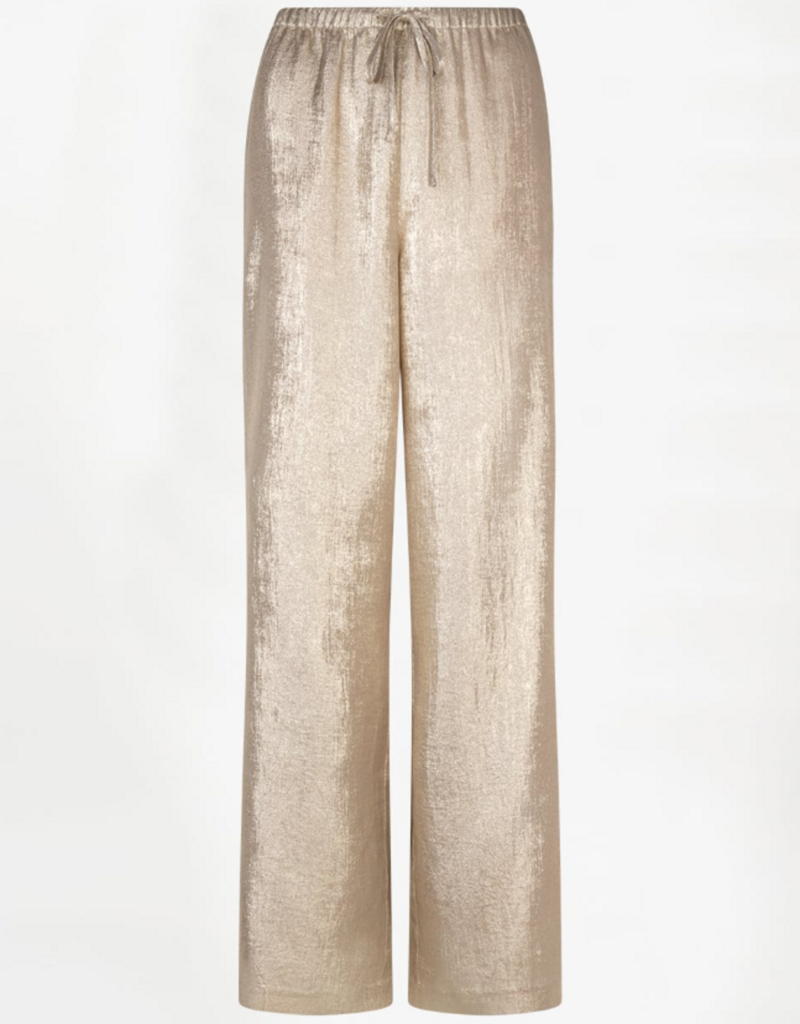 Dante 6 Ido Metallic Effect Pants Porcelain Beige