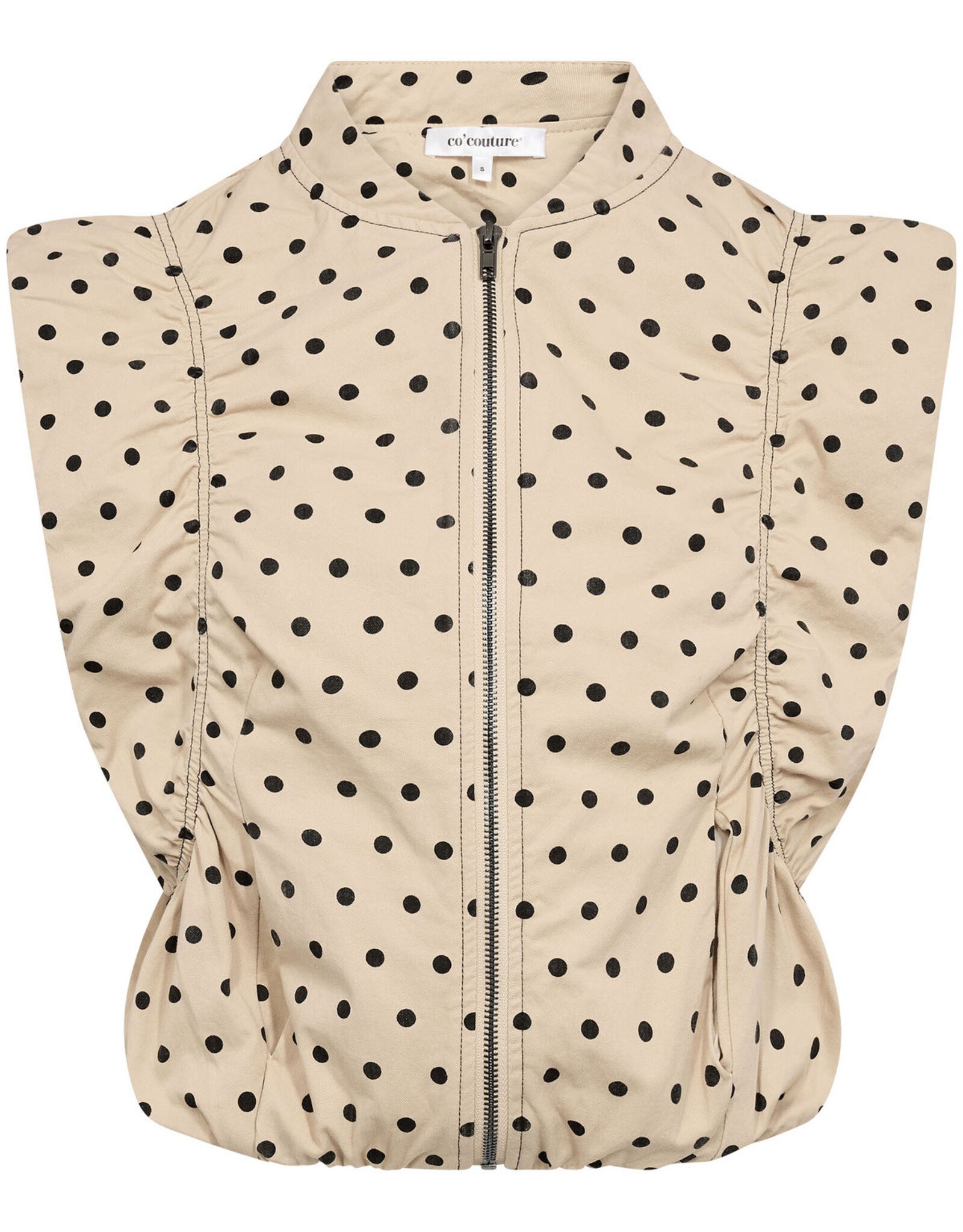 Co'Couture Diddi Dot Waistcoat Bone