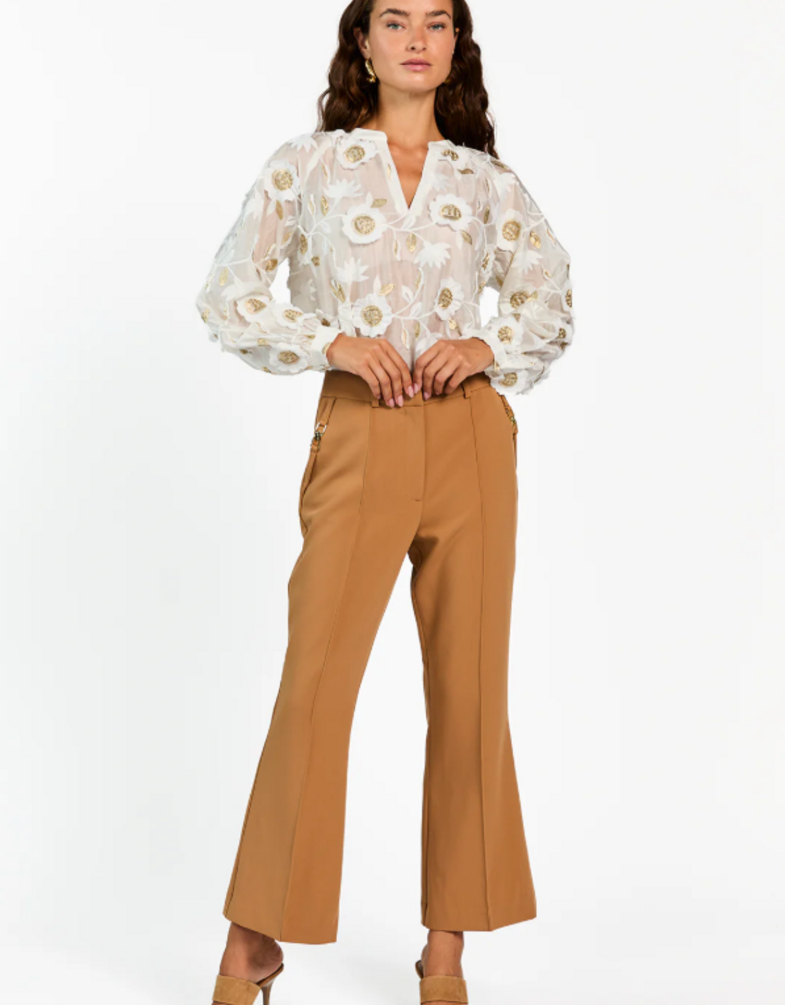 Aaiko Alanza 3D Top Les Blancs