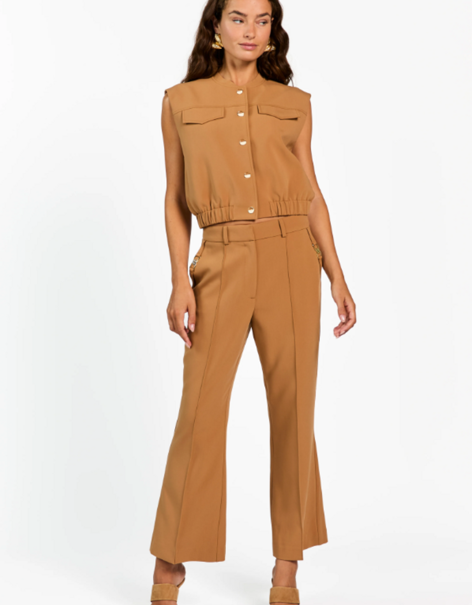 Aaiko Olivia Gilet Almond